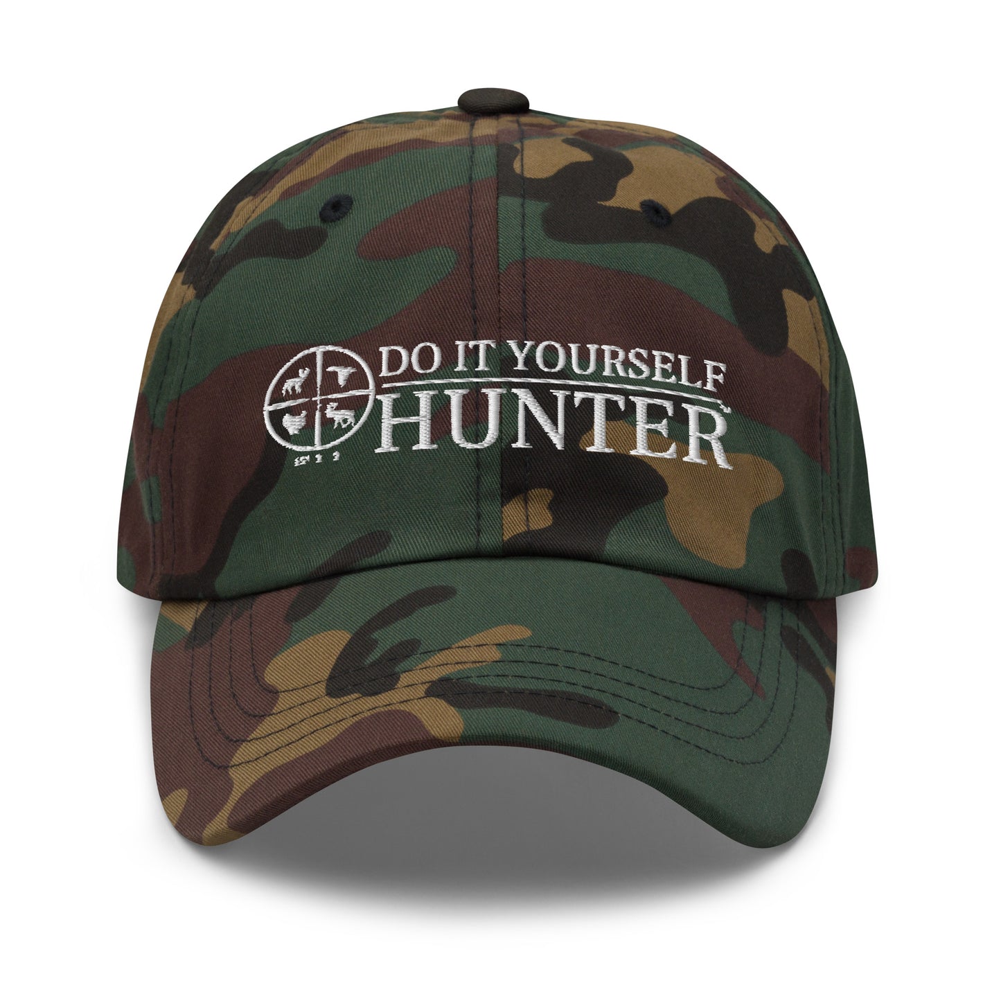 Do It Yourself Hunter White Logo Camo Cap