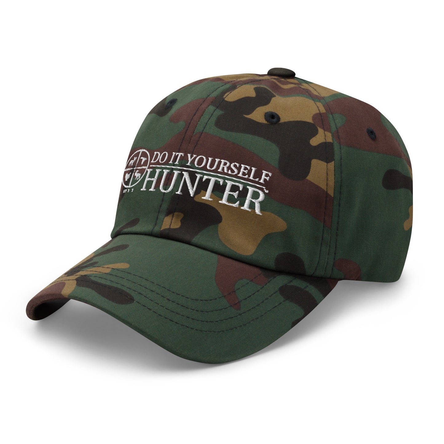 Do It Yourself Hunter White Logo Camo Cap