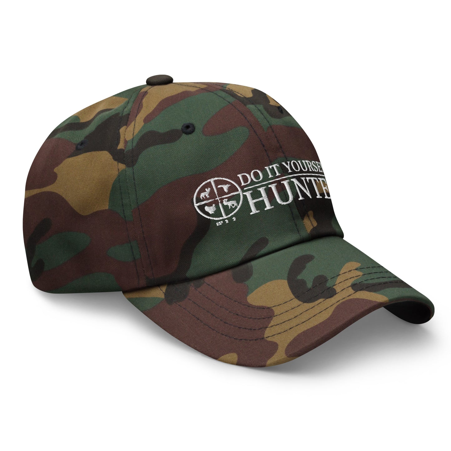 Do It Yourself Hunter White Logo Camo Cap