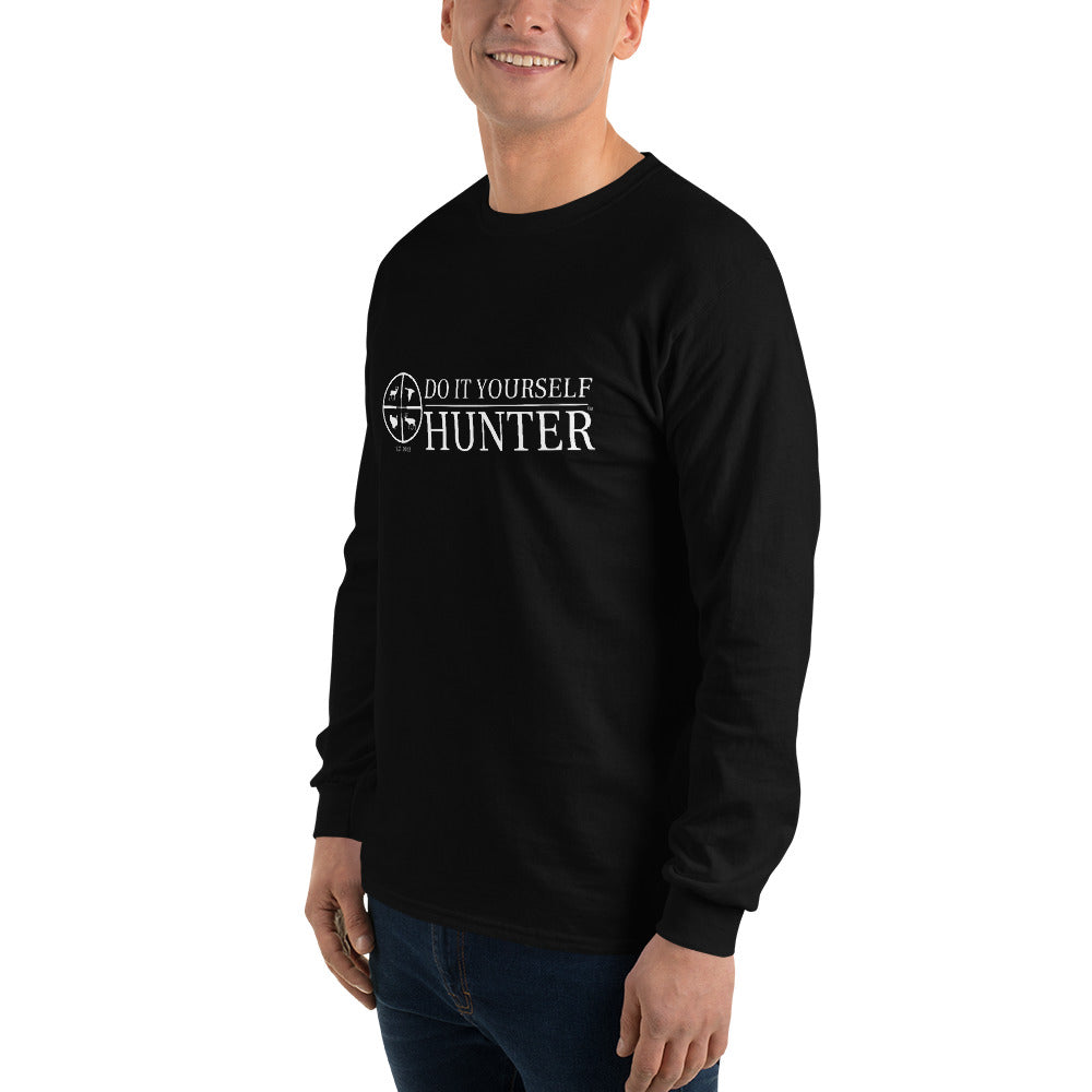 Do It Yourself Hunter White Logo Men’s Long Sleeve Shirt