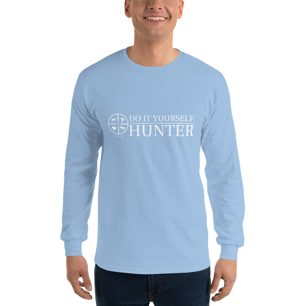 Do It Yourself Hunter White Logo Men’s Long Sleeve Shirt