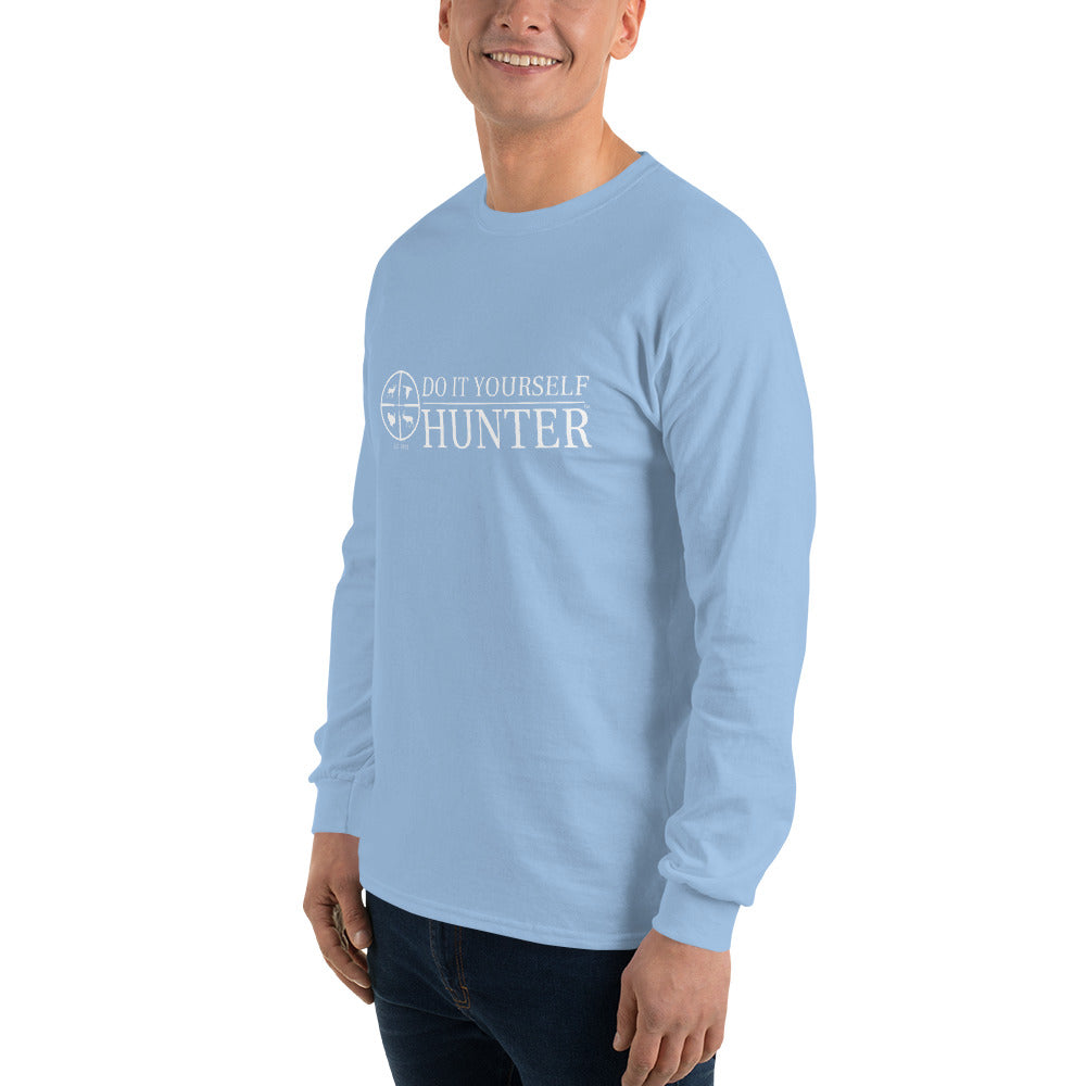 Do It Yourself Hunter White Logo Men’s Long Sleeve Shirt