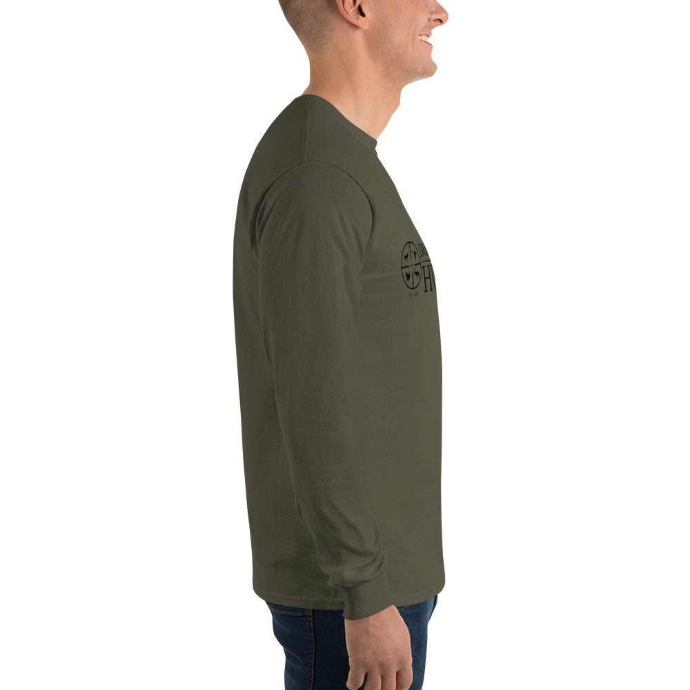 DO IT YOURSELF HUNTER Black Logo Men’s Long Sleeve Shirt