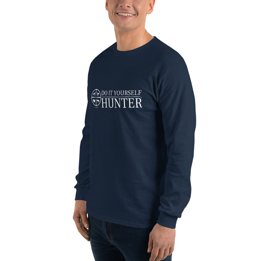 Do It Yourself Hunter White Logo Men’s Long Sleeve Shirt