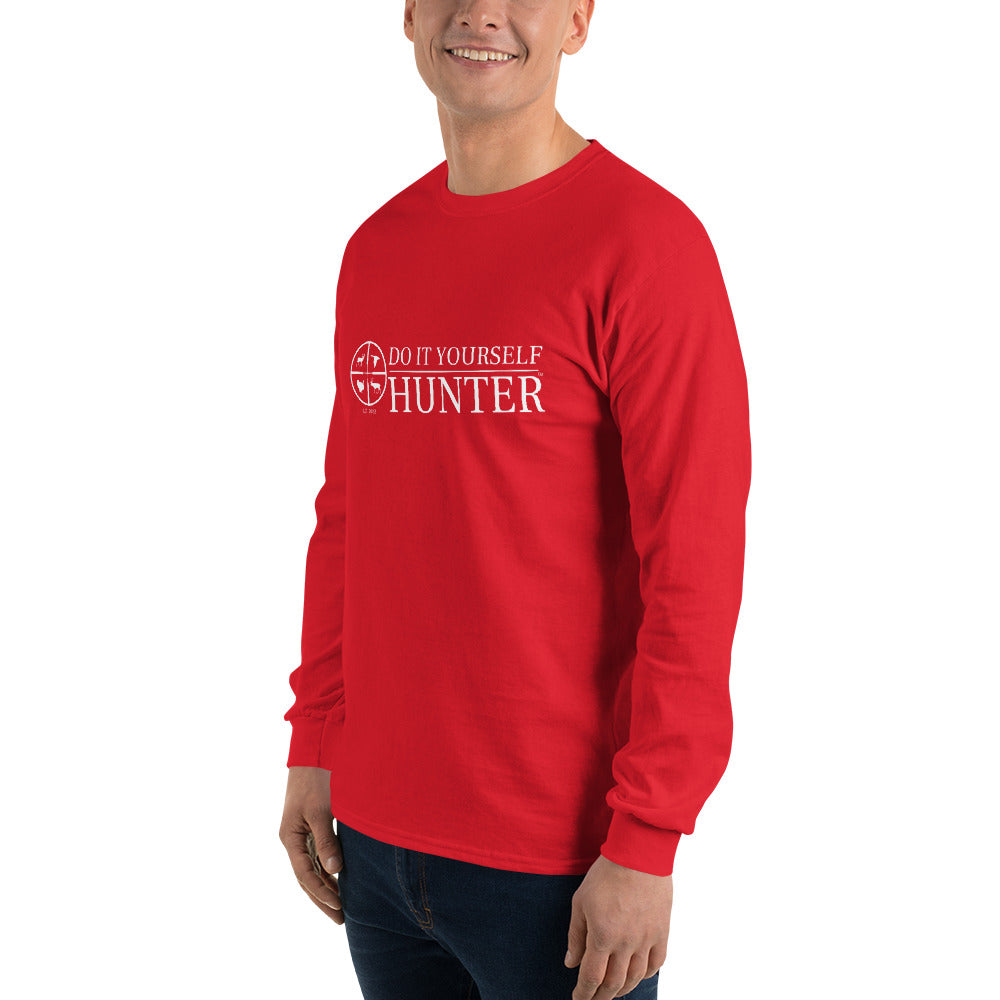 Do It Yourself Hunter White Logo Men’s Long Sleeve Shirt