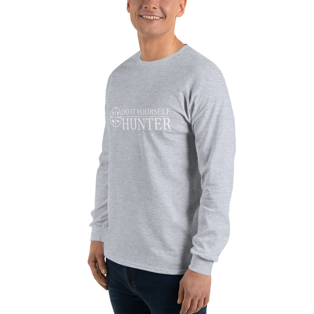 Do It Yourself Hunter White Logo Men’s Long Sleeve Shirt