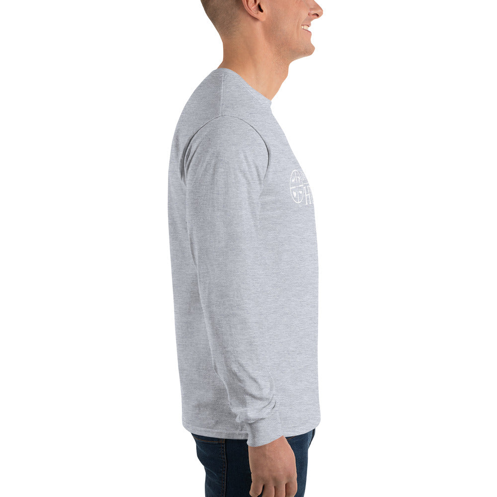 Do It Yourself Hunter White Logo Men’s Long Sleeve Shirt