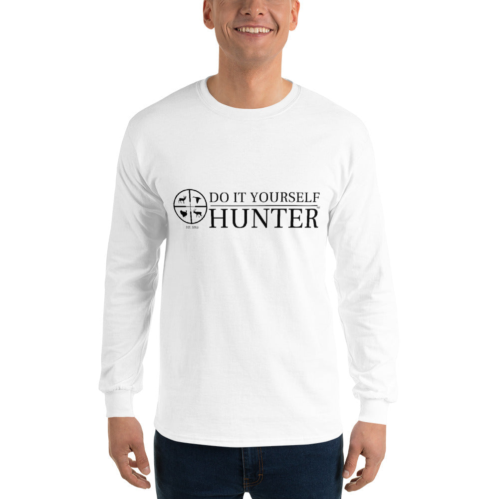 DO IT YOURSELF HUNTER Black Logo Men’s Long Sleeve Shirt