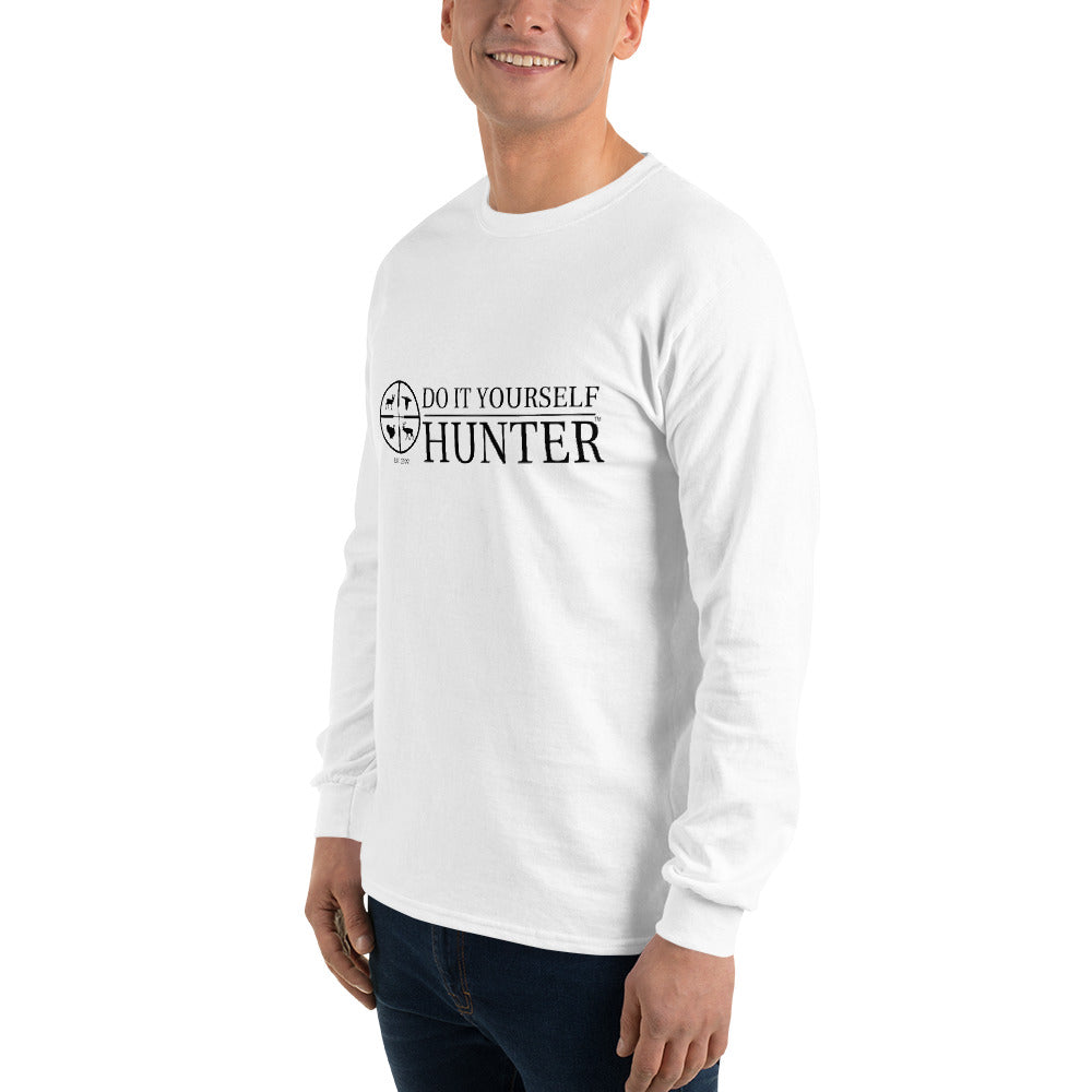 DO IT YOURSELF HUNTER Black Logo Men’s Long Sleeve Shirt