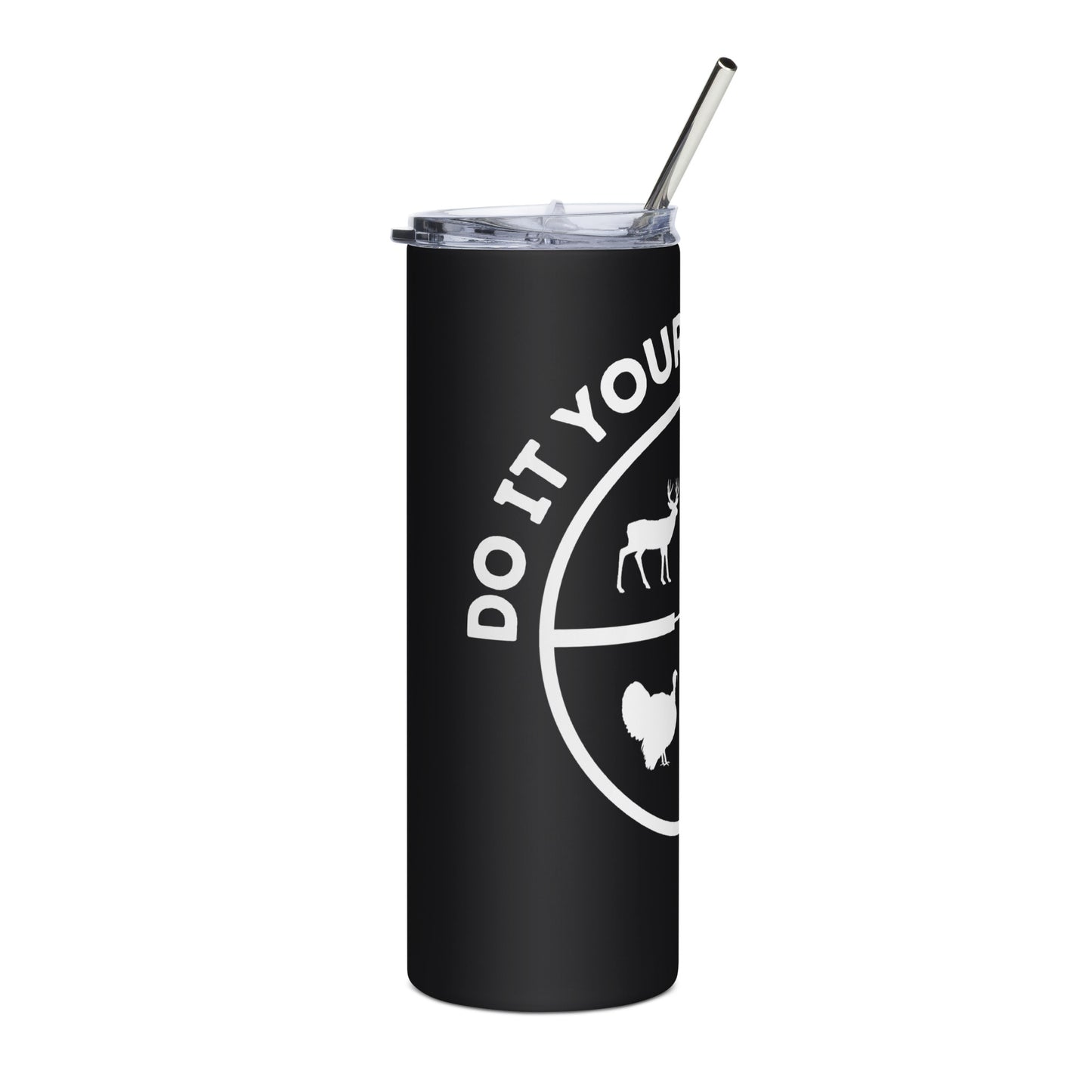 Do It Yourself Hunter Circle White Logo Stainless steel tumbler