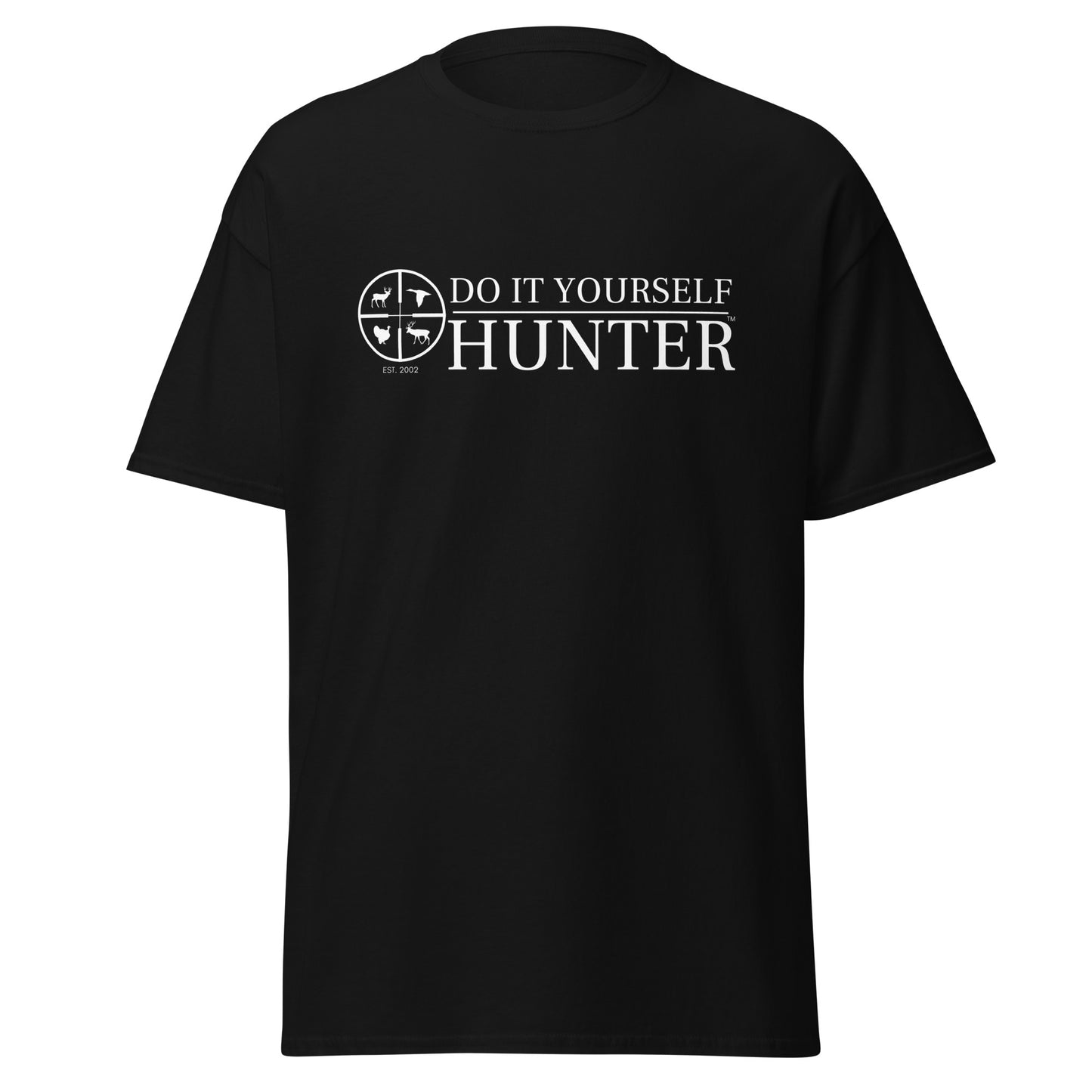 DO IT YOURSELF HUNTER Short Sleeve White Logo Men's Classic Tee