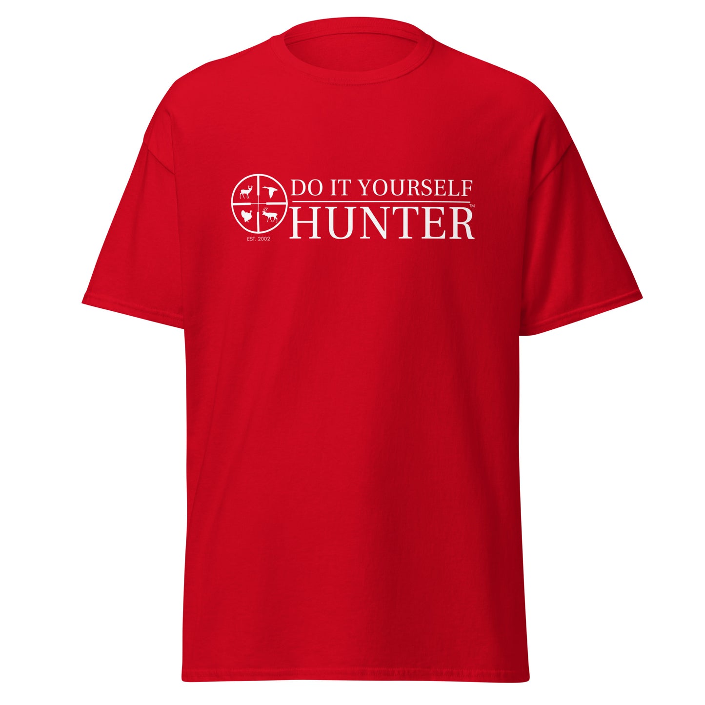 DO IT YOURSELF HUNTER Short Sleeve White Logo Men's Classic Tee