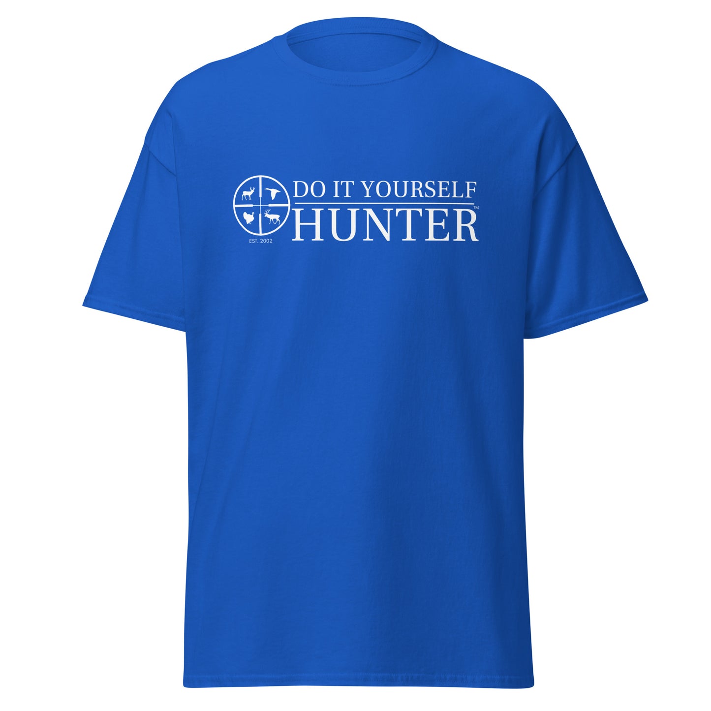 DO IT YOURSELF HUNTER Short Sleeve White Logo Men's Classic Tee