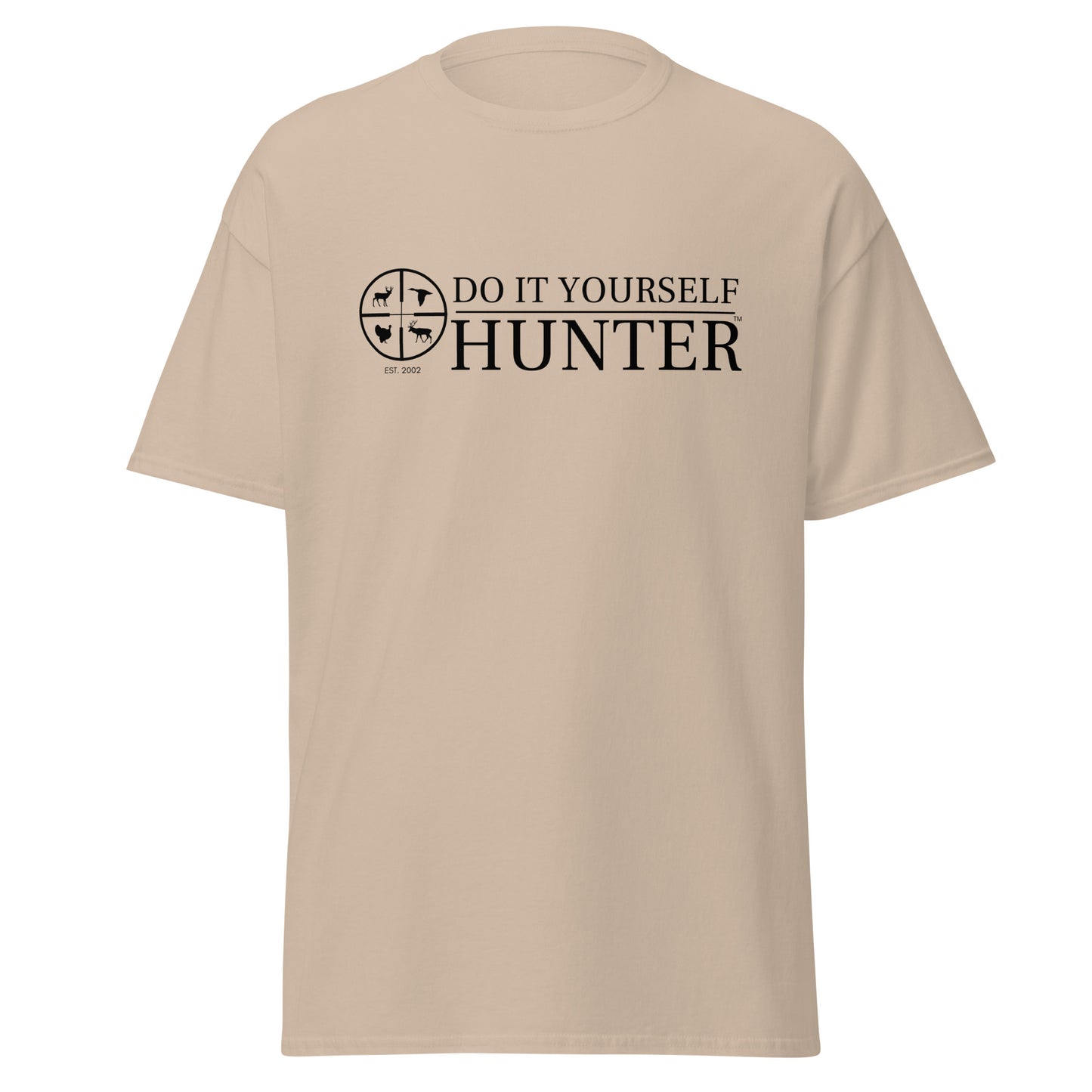 DO IT YOURSELF HUNTER Black Logo Men’s Classic Tee | Gildan 5000