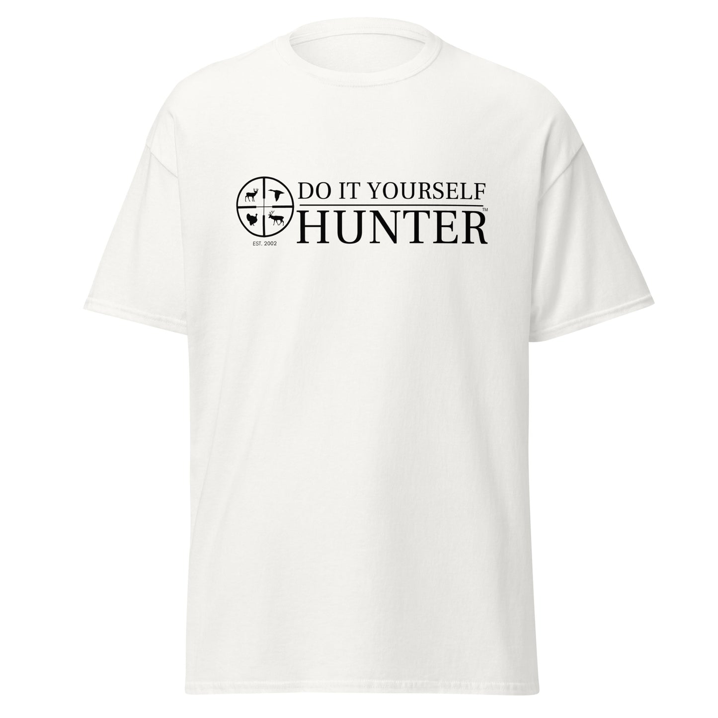 DO IT YOURSELF HUNTER Black Logo Men’s Classic Tee | Gildan 5000