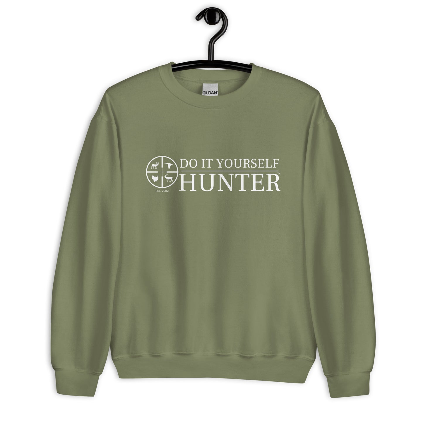 DO IT YOURSELF HUNTER  White Logo Sweatshirt