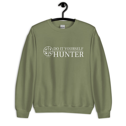 DO IT YOURSELF HUNTER  White Logo Sweatshirt