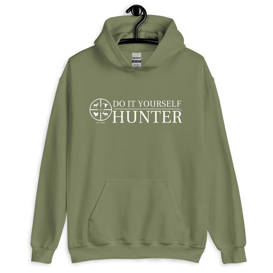 Do It Yourself Hunter White Logo Hoodie