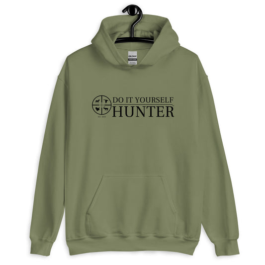 DO IT YOURSELF HUNTER Black Logo Hoodie