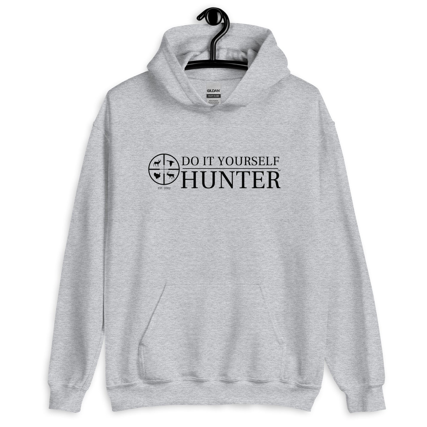 DO IT YOURSELF HUNTER Black Logo Hoodie