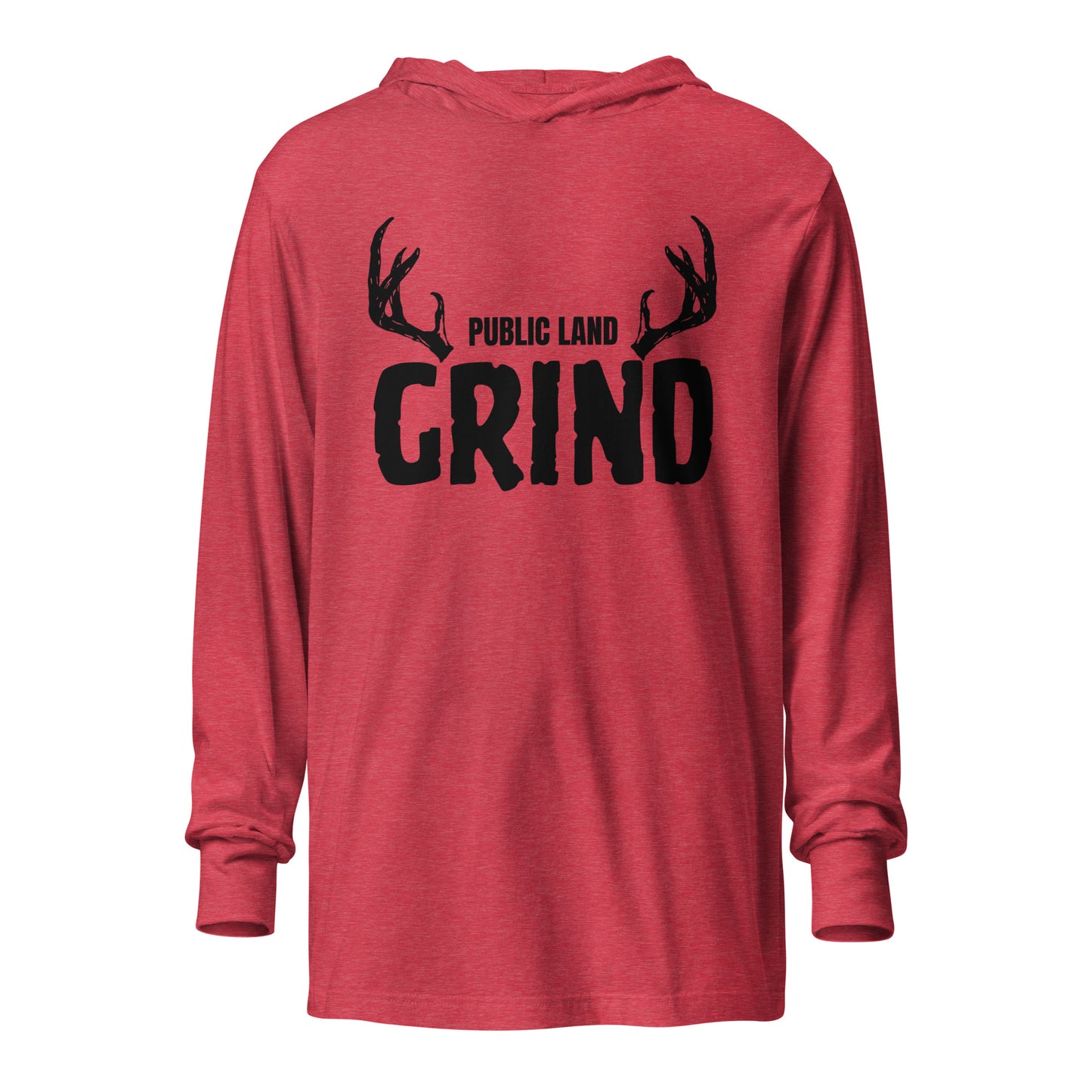 DO IT YOURSELF HUNTER Public Land Grind Hooded Long-sleeve Tee