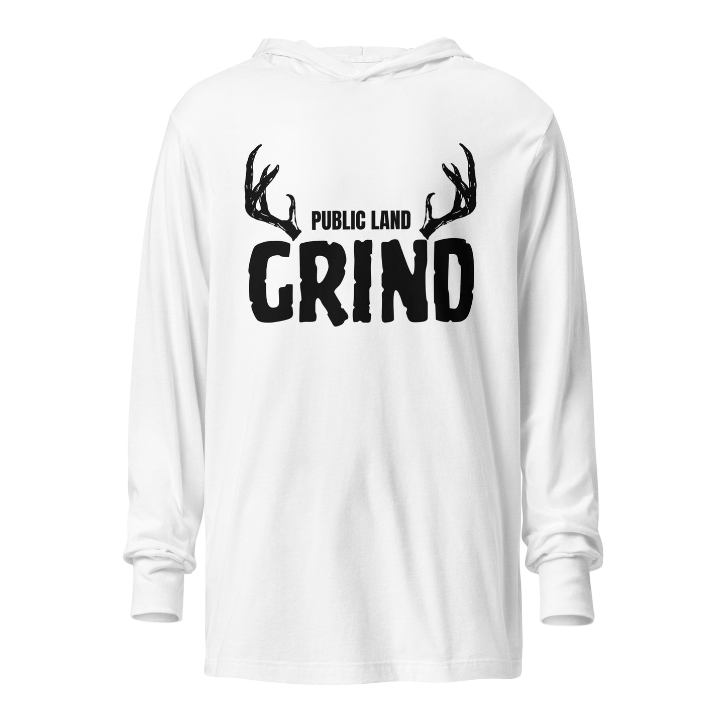 DO IT YOURSELF HUNTER Public Land Grind Hooded Long-sleeve Tee