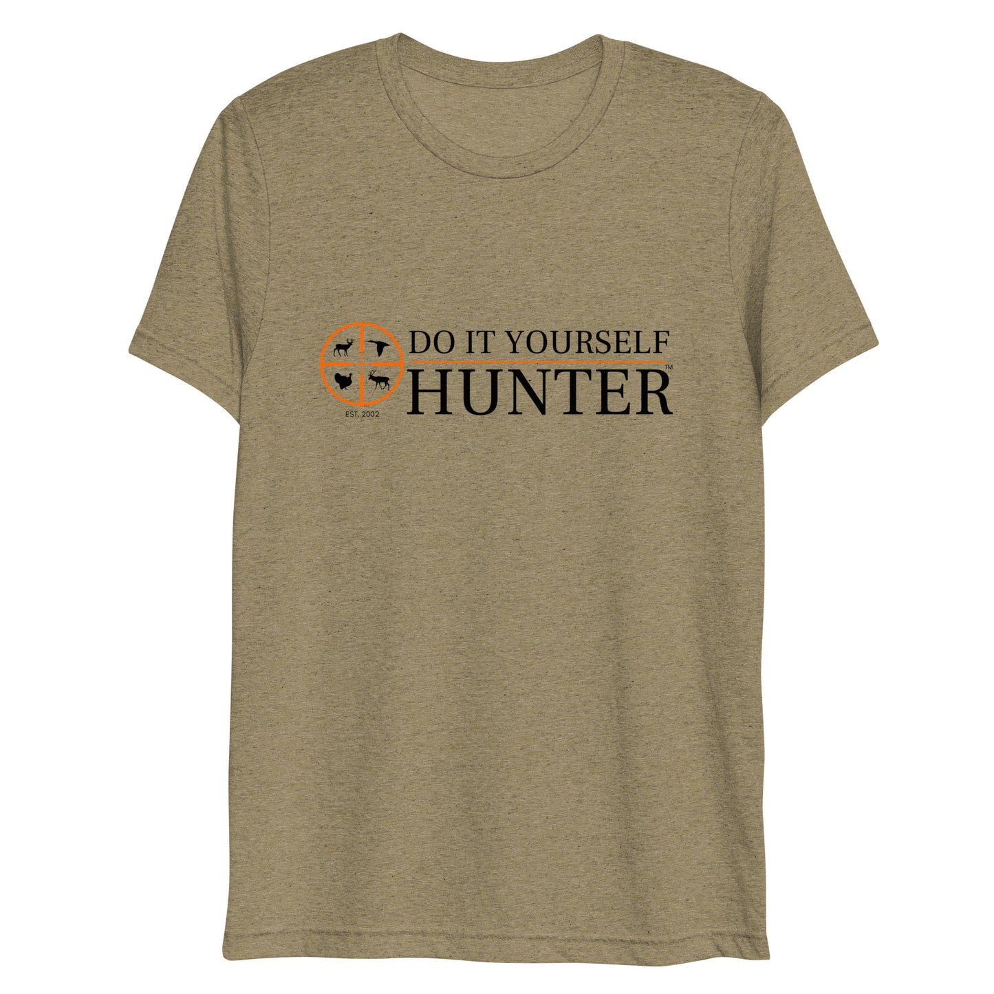 Do It Yourself Hunter Short Sleeve Tri-Blend Orange Logo T-shirt