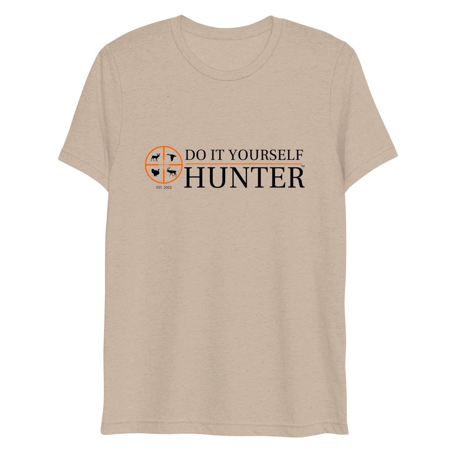 Do It Yourself Hunter Short Sleeve Tri-Blend Orange Logo T-shirt